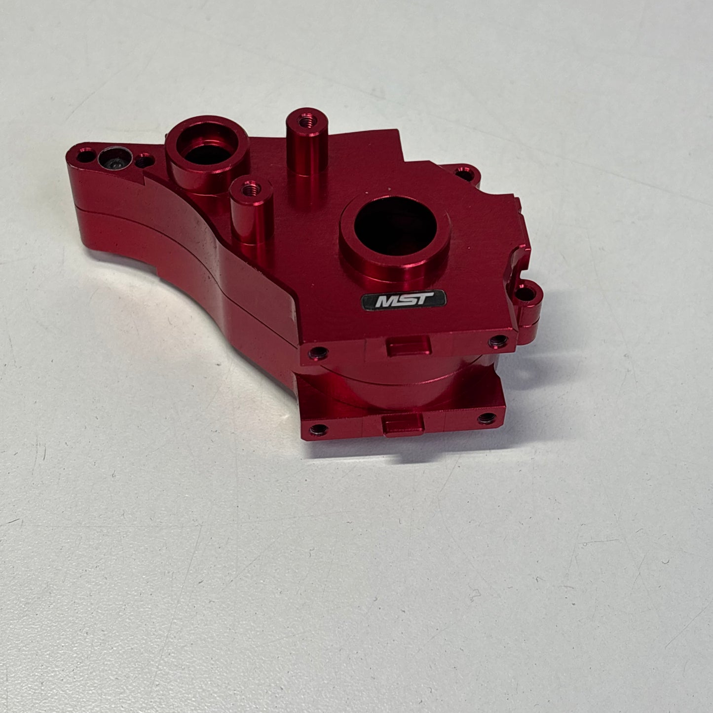 MST RMX 2.5 Red Spur Style Alloy Gearbox Case