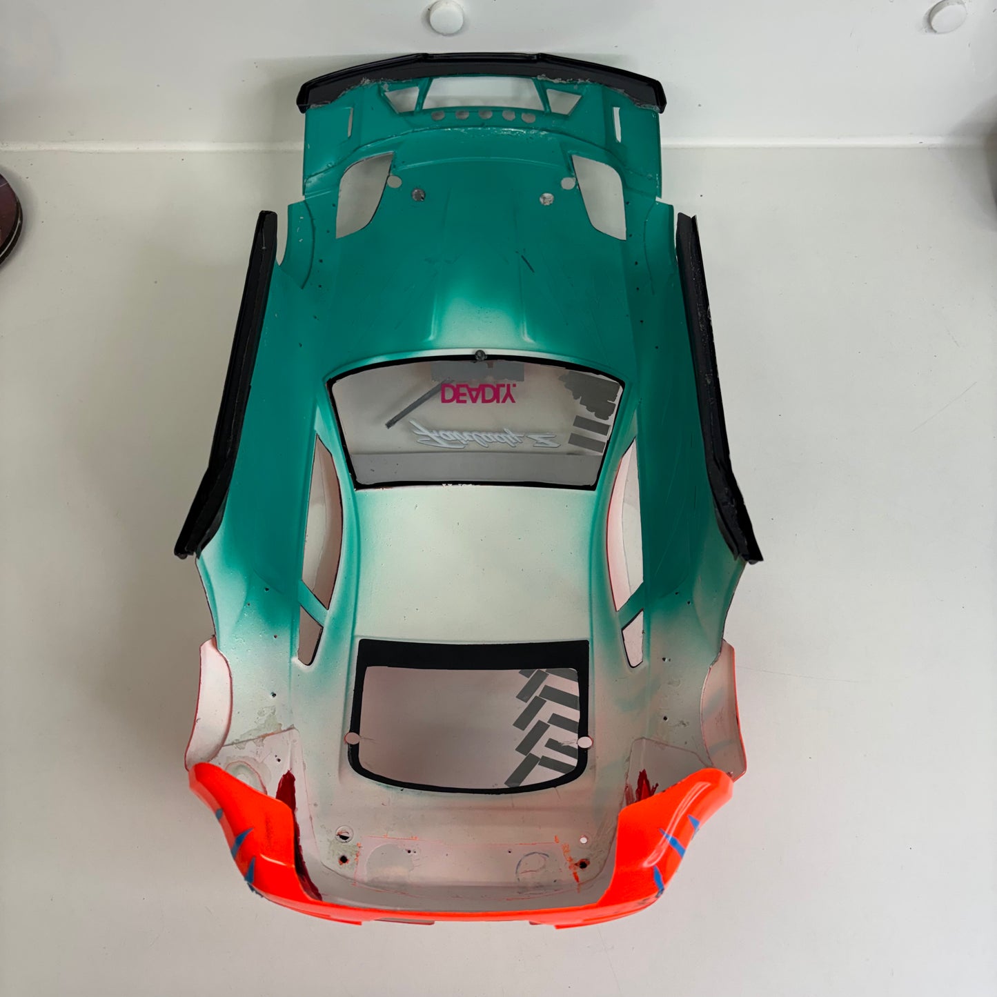 Nissan 350Z Widebody Bodyshell Green And Orange