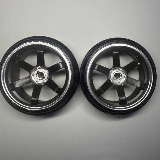 Shibata Black Wheel Pair With Tyre