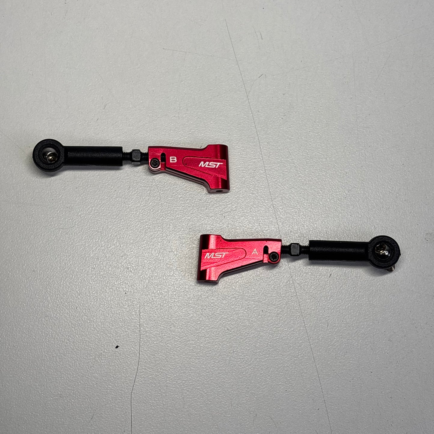 MST RMX 2.0 2.5 Red Alloy Front Upper Arms