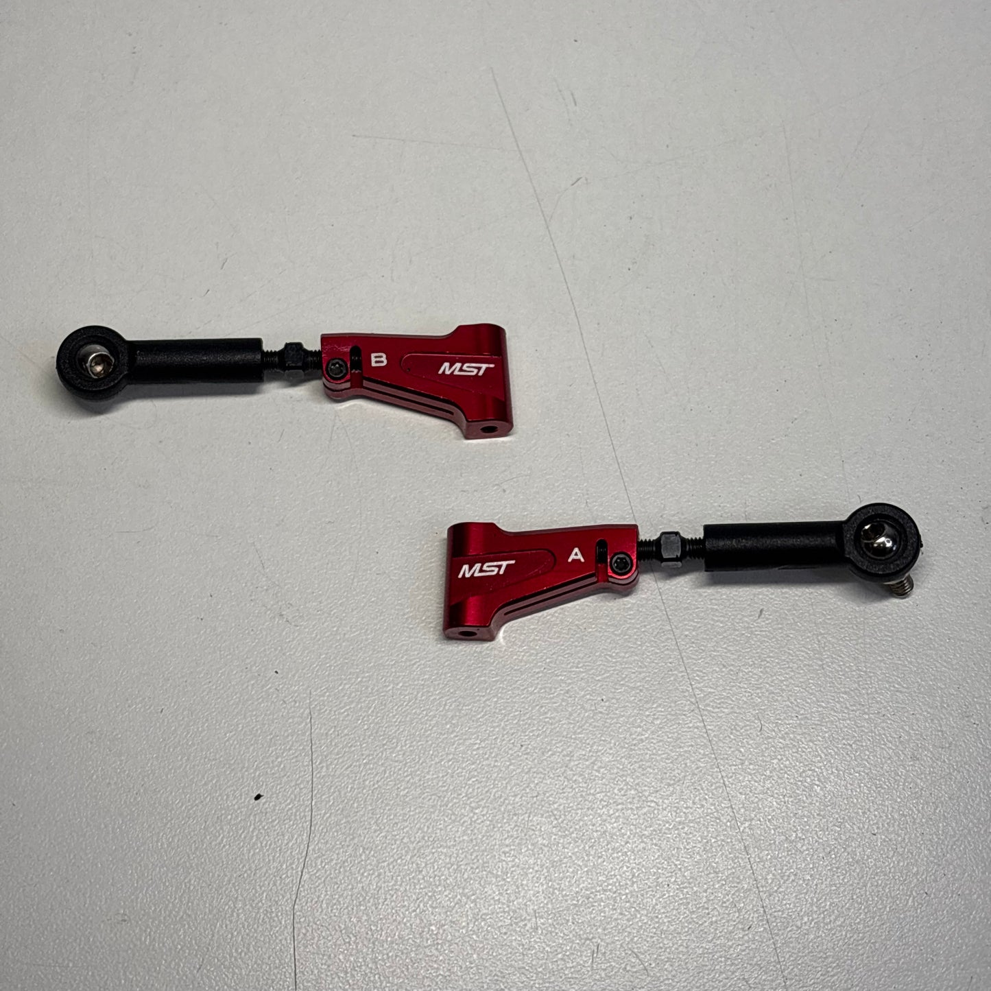 MST RMX 2.0 2.5 Red Alloy Front Upper Arms