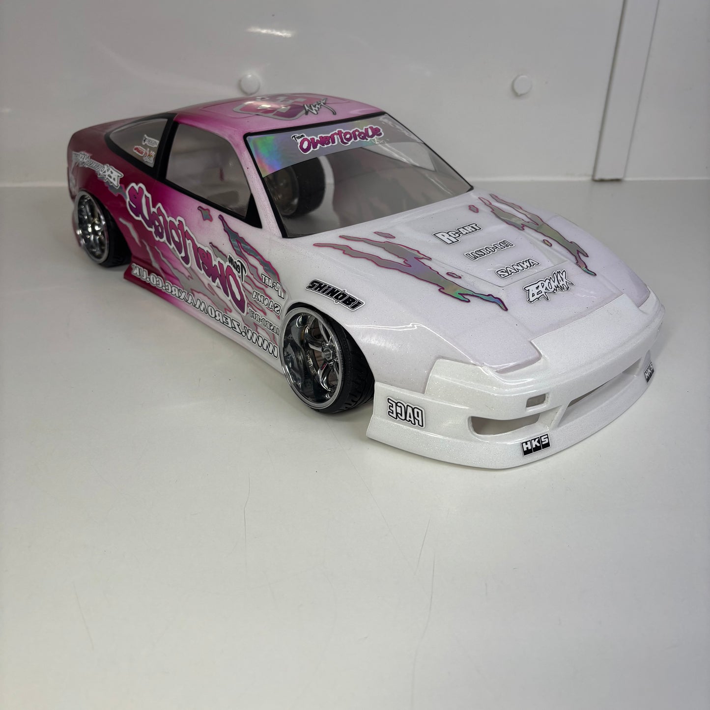 Nissan 180SX Pink White Bodyshell