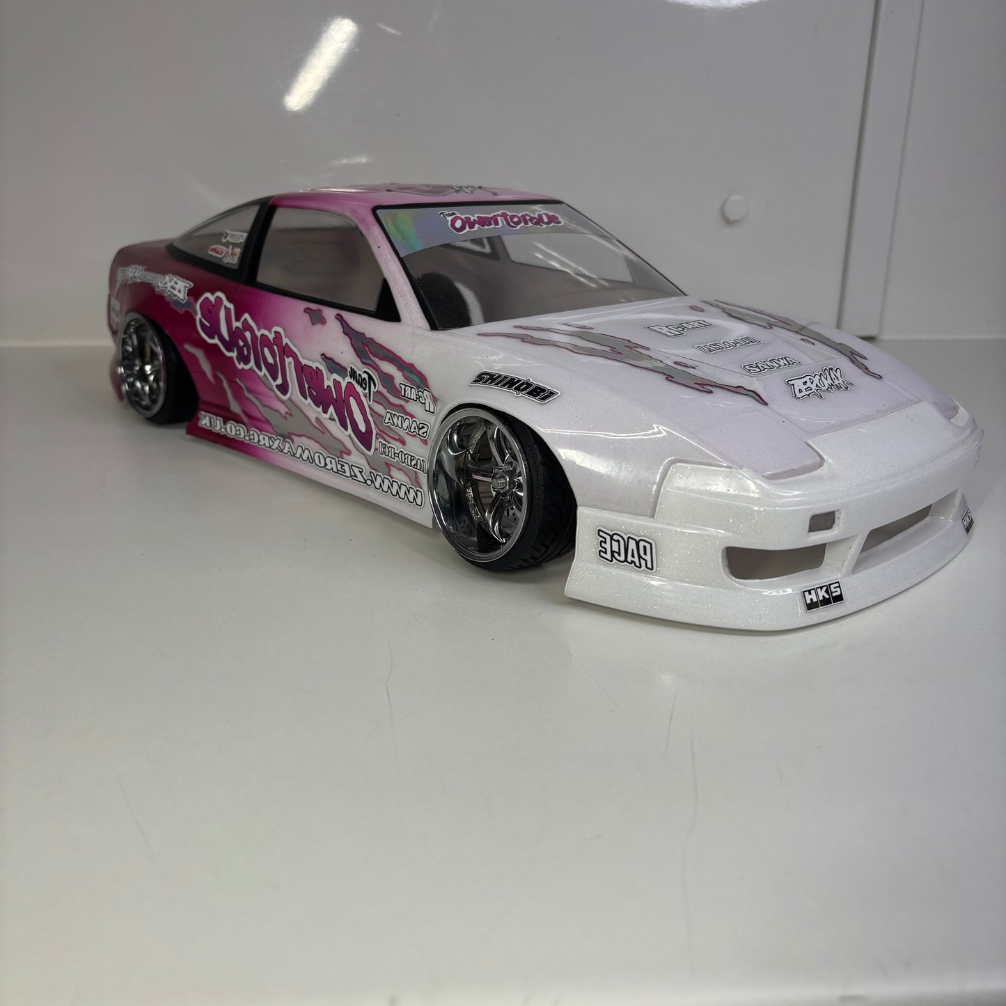 Nissan 180SX Pink White Bodyshell