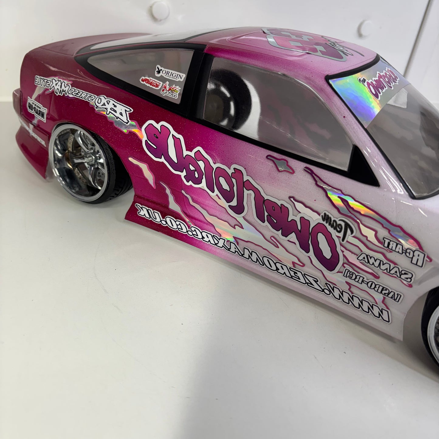 Nissan 180SX Pink White Bodyshell