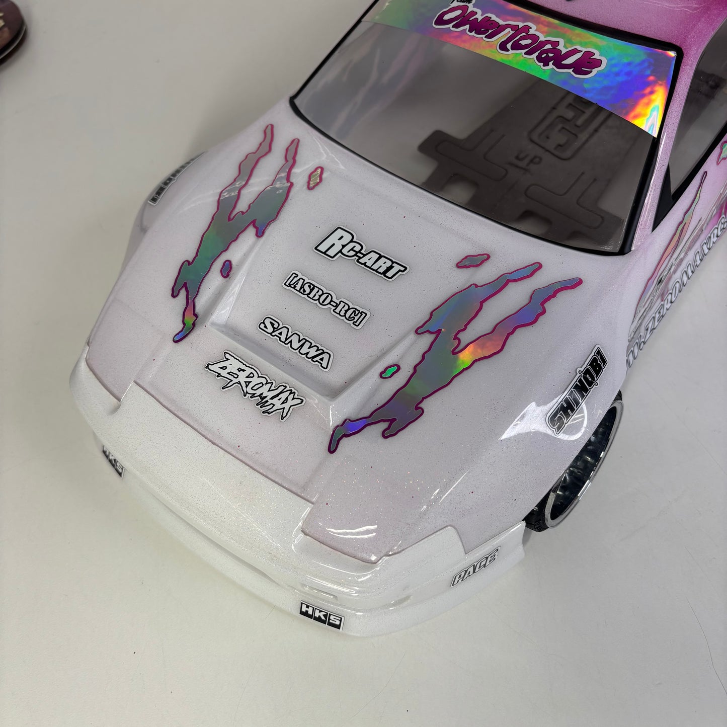 Nissan 180SX Pink White Bodyshell