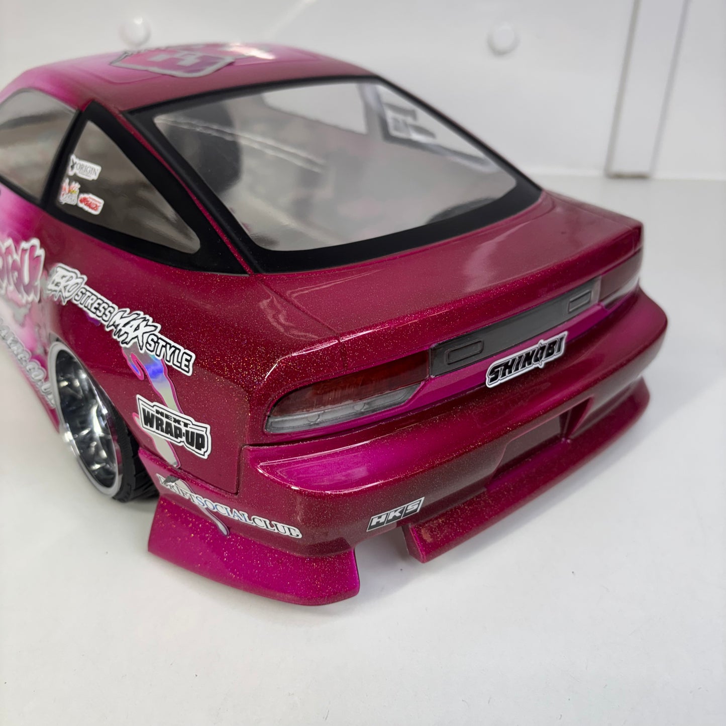 Nissan 180SX Pink White Bodyshell