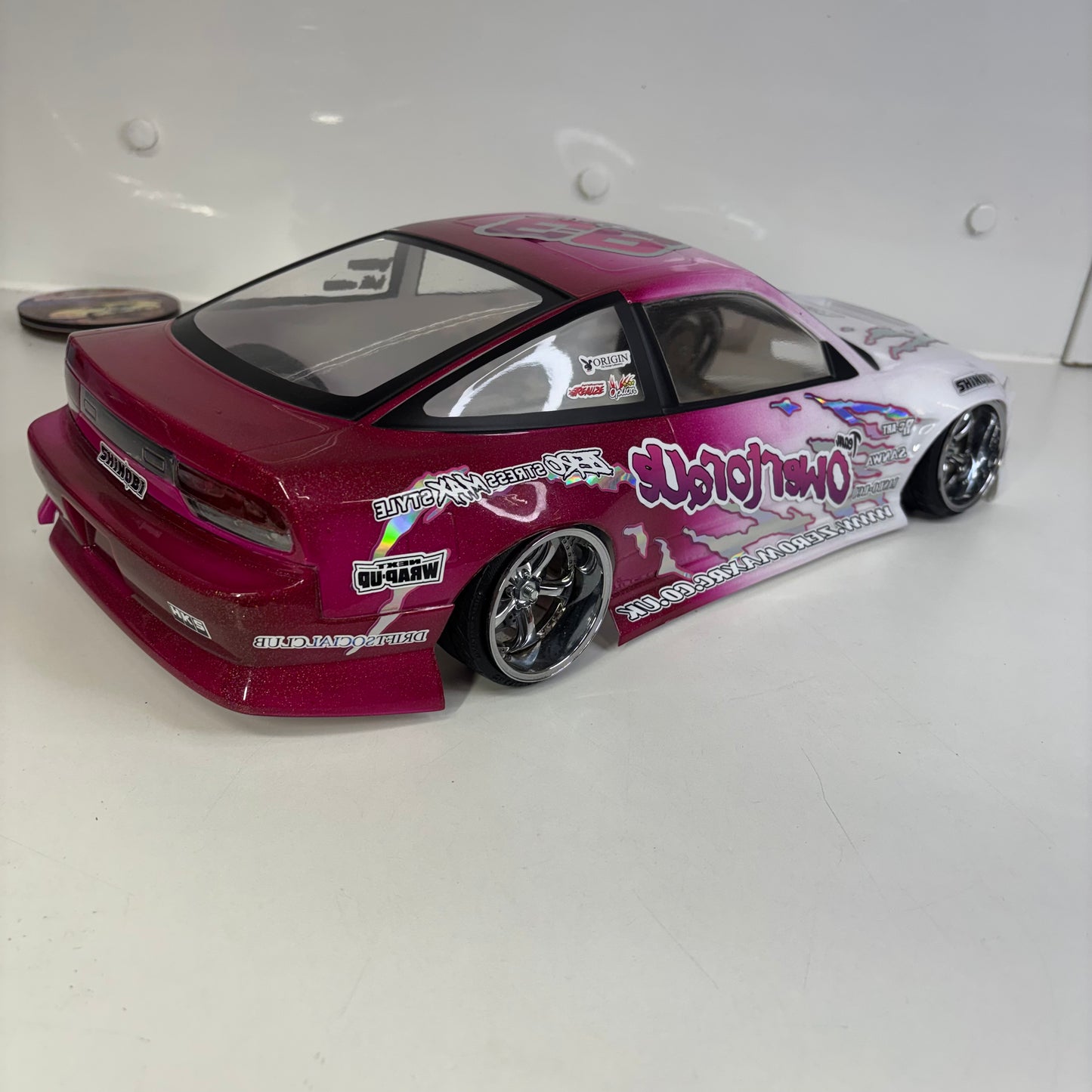 Nissan 180SX Pink White Bodyshell