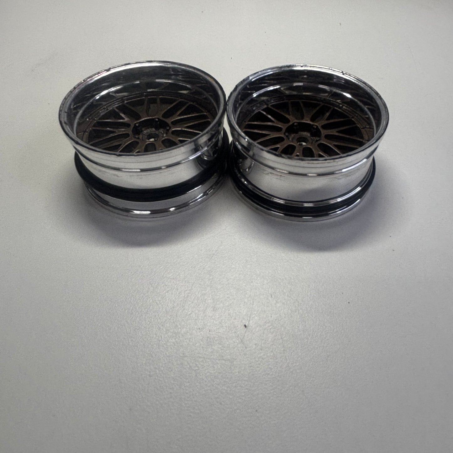 MST Adjustable BBS Style Bronze And Chrome Wheel Pair