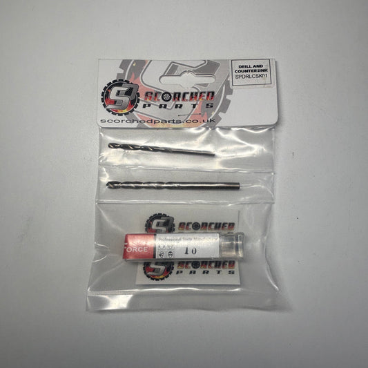Scorched Parts Chassis Deck Drill Kit Carbon