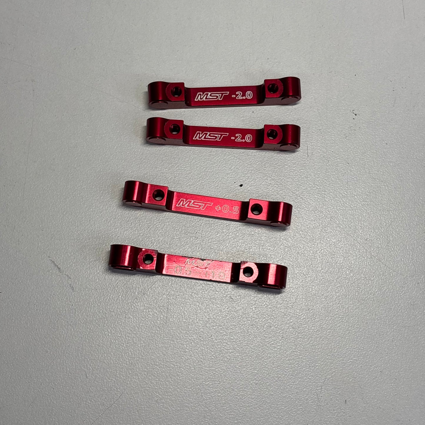 MST RMX  Red Alloy Suspension Mounts