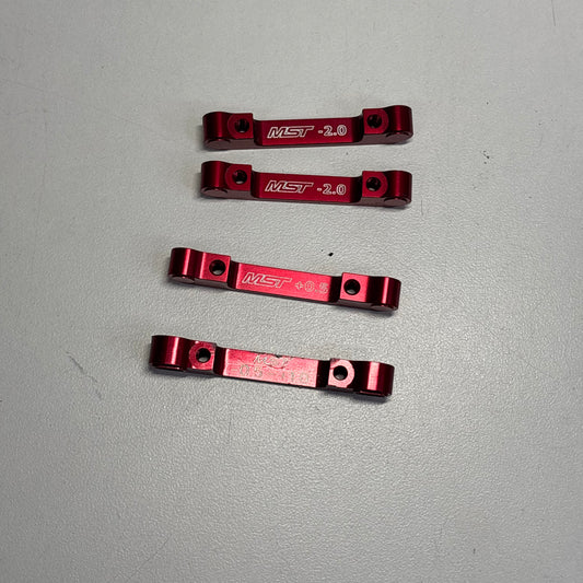 MST RMX  Red Alloy Suspension Mounts