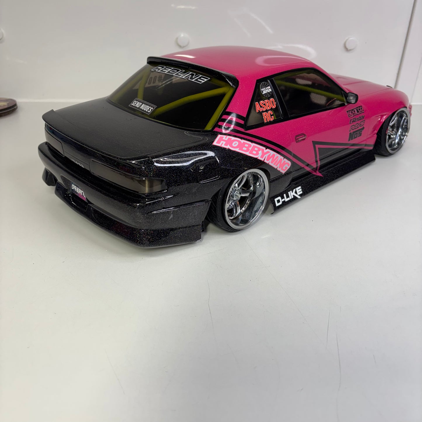 D Like Nissan PS13 Pink Black BodyShell