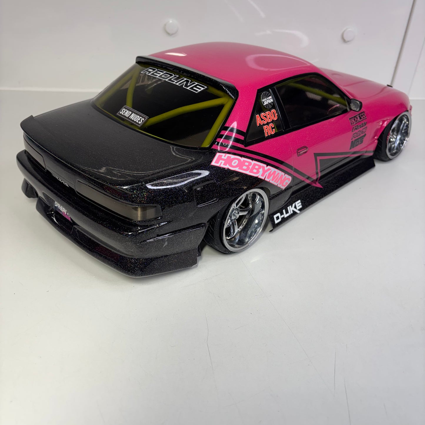 D Like Nissan PS13 Pink Black BodyShell