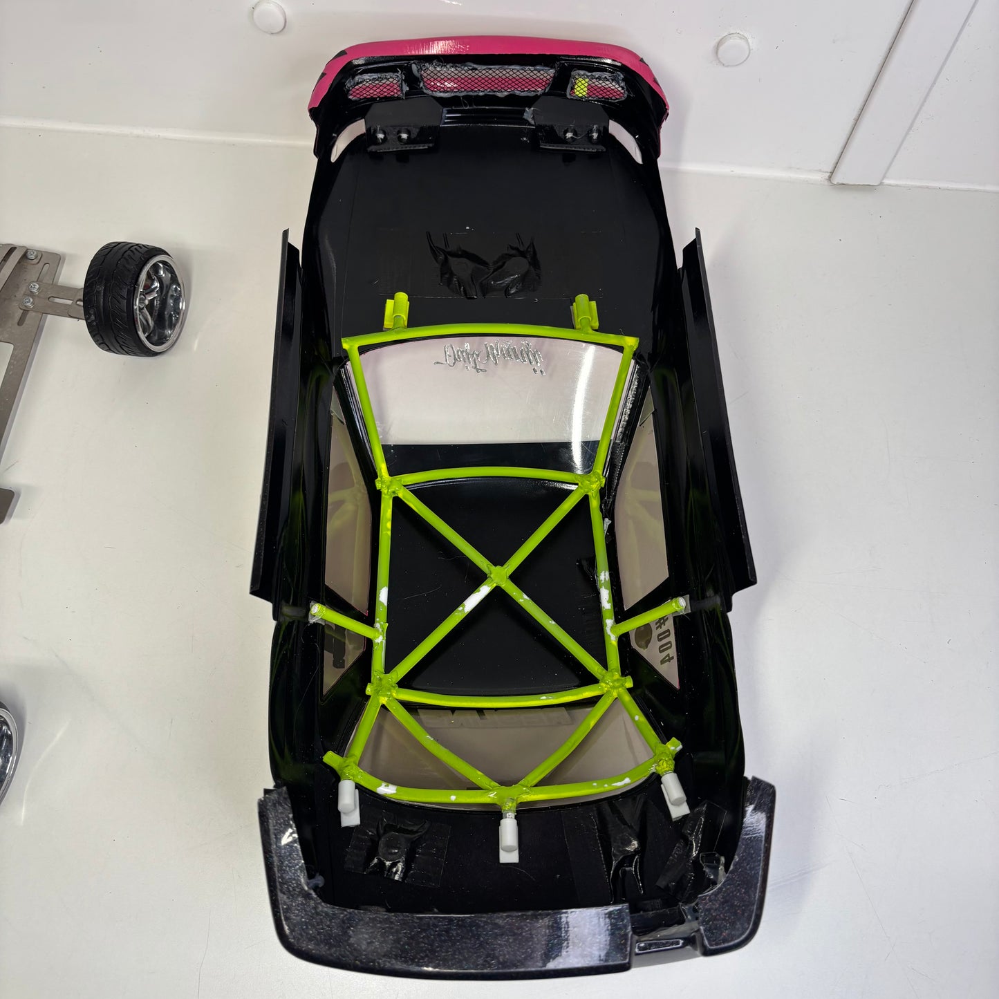 D Like Nissan PS13 Pink Black BodyShell