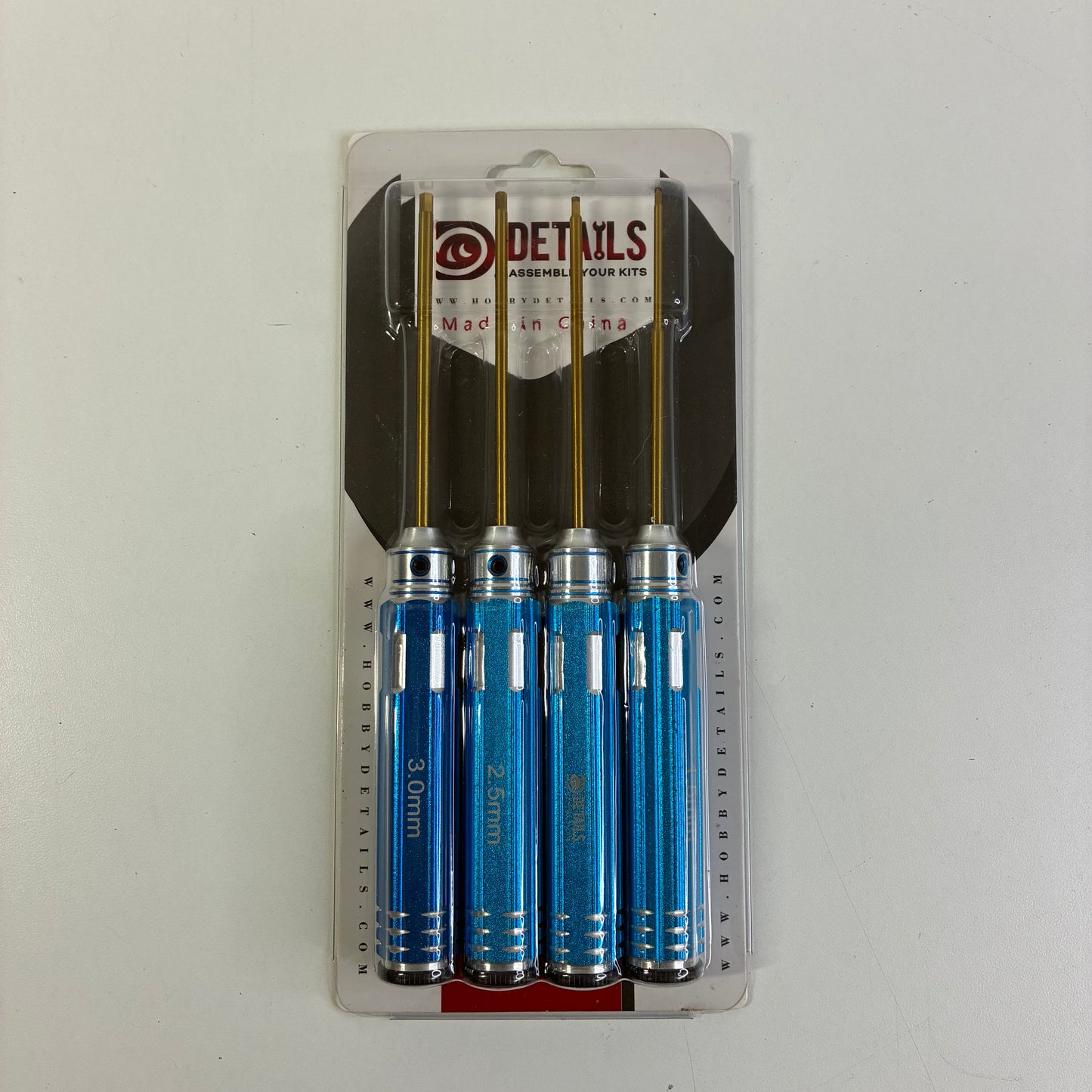 Blue Alloy 1.5 - 3.0mm Allen Hex Tool Set