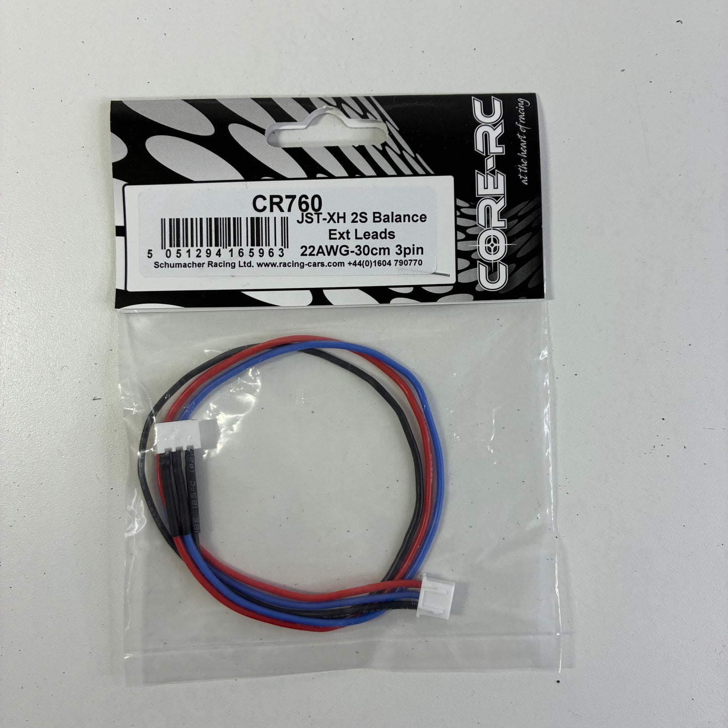 Core RC CR760 JST-XH 2S Balance Extension Lead 30cm