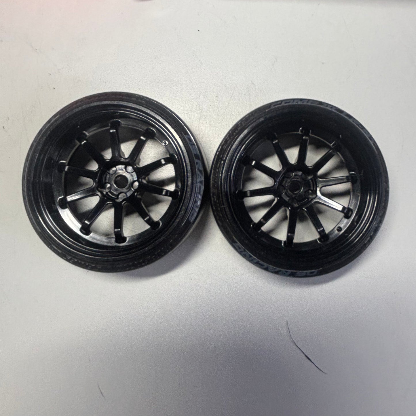 Reve D Black Wheels And Tyres Offset 6mm Pair