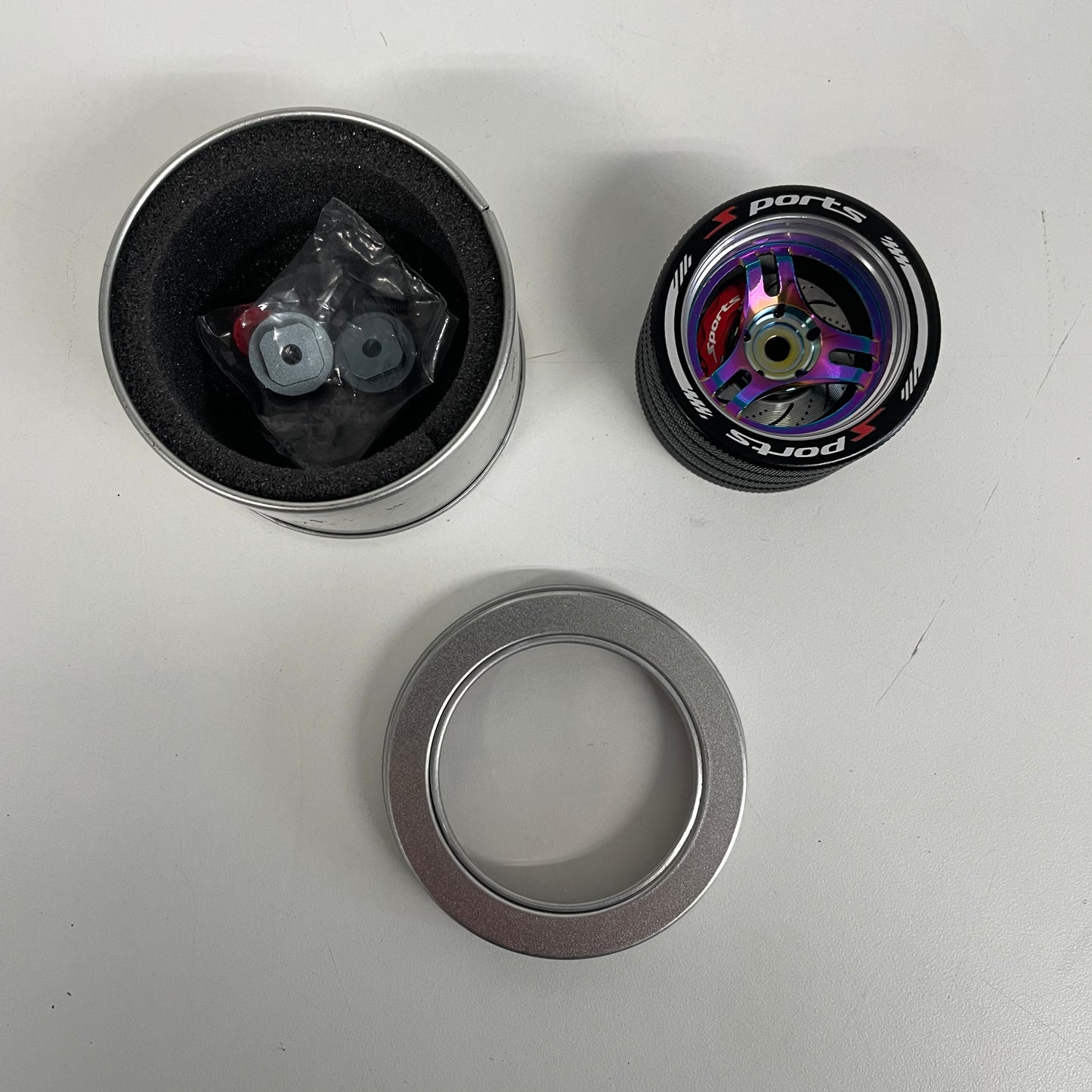 Sanwa MT4 MT4S MT44 MT5 Alloy Wheel Oil Slick SA3R 3 Spoke