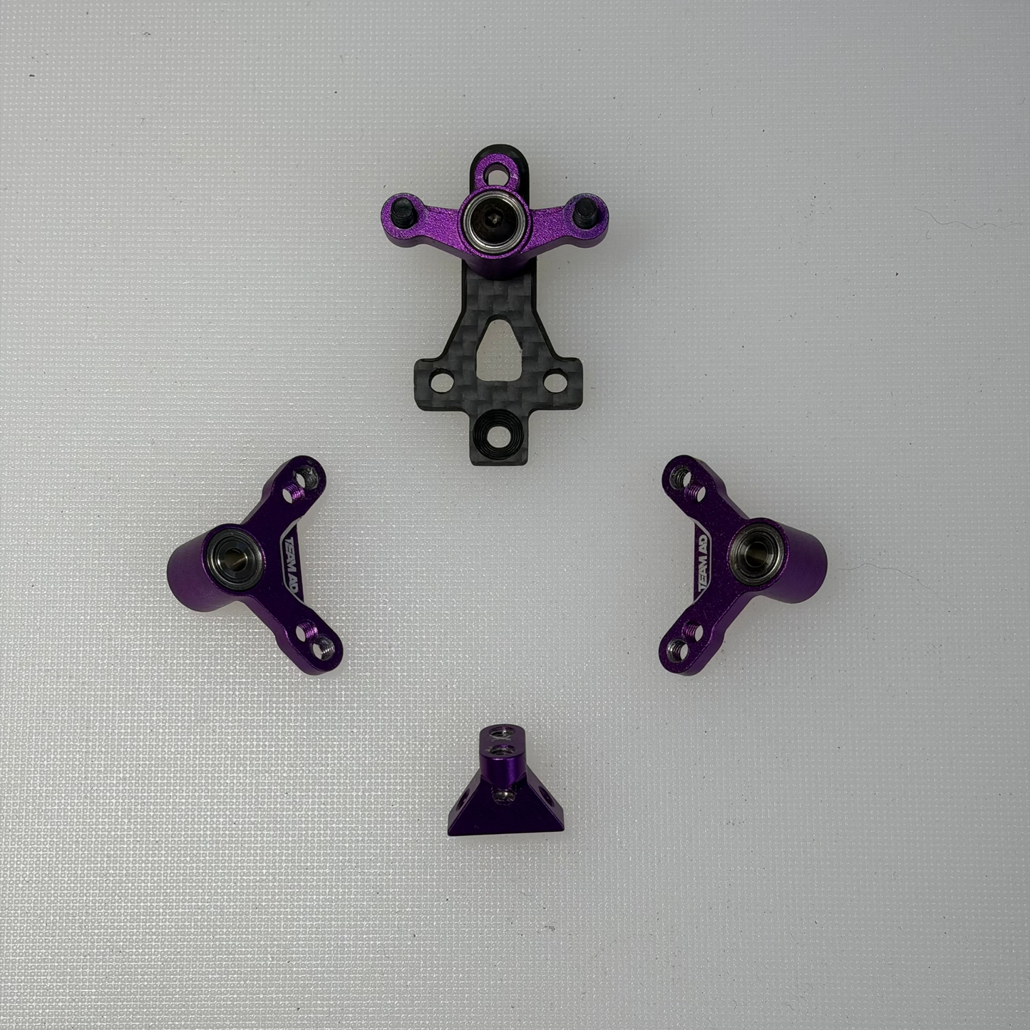 Team AD Purple Alloy IFS XF Horizontal Shock Conversion