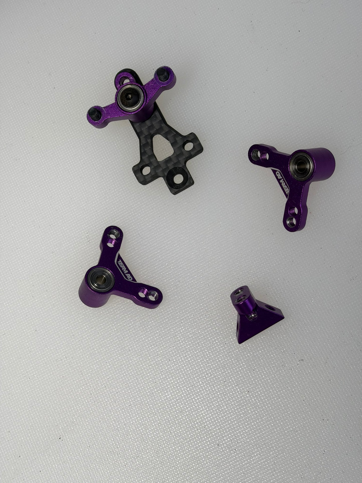 Team AD Purple Alloy IFS XF Horizontal Shock Conversion