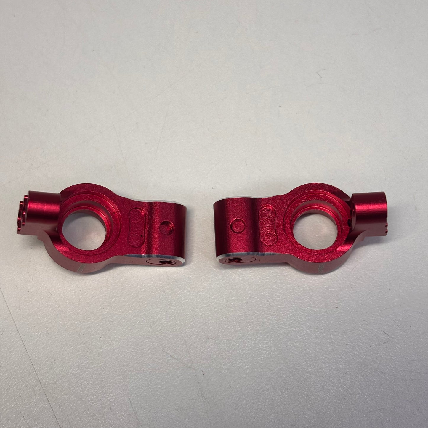 Overdose Red Alloy Rear Upright Hubs