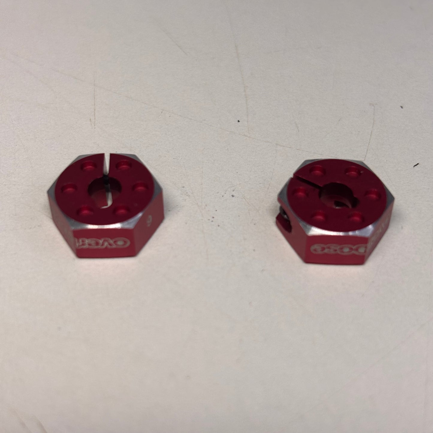Overdose Red Alloy Wheel Hex's 6