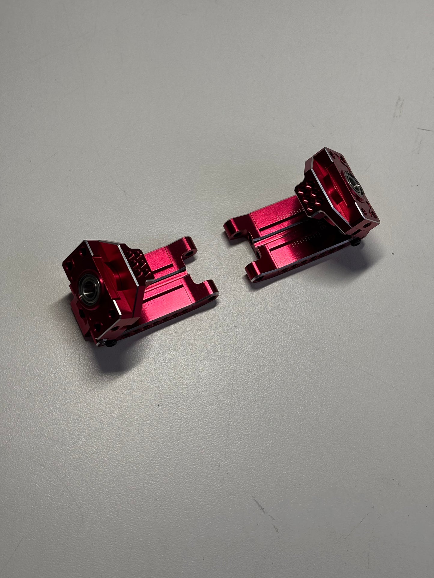 Wrap Up Next Red Alloy Rear Arms & Upright Hubs FGS-2 Free Style Geometry 0767-FD