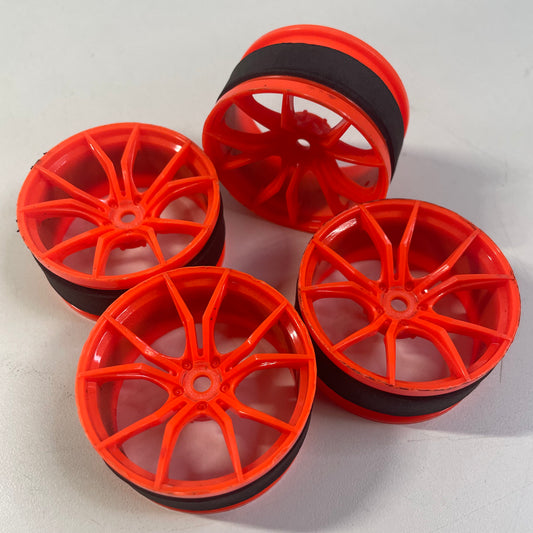 MST Wheels Orange 5mm Offset X4