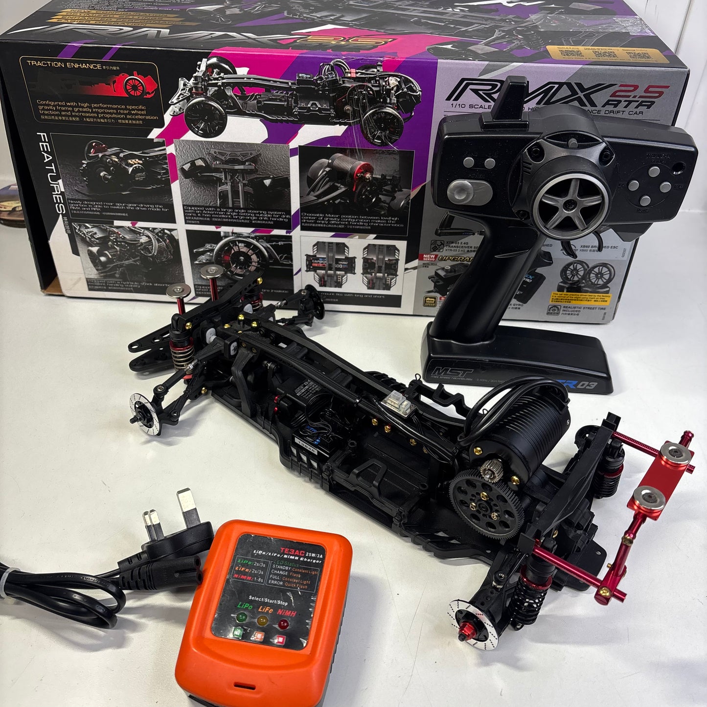 MST RMX 2.5 RWD Brushless Drift Almost Ready To Run Set Up Boxed