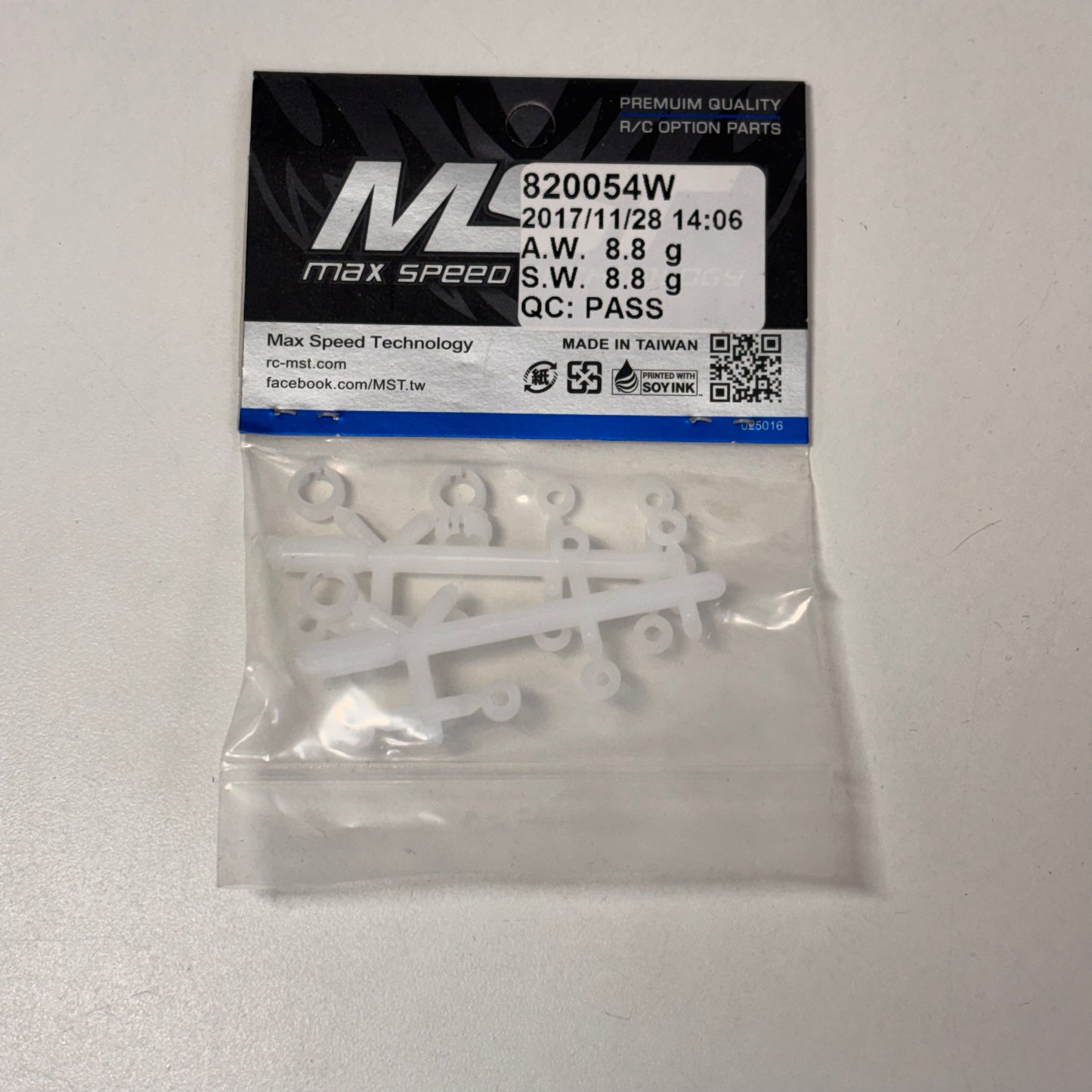 MST Bush & Spacer Set White 820054W