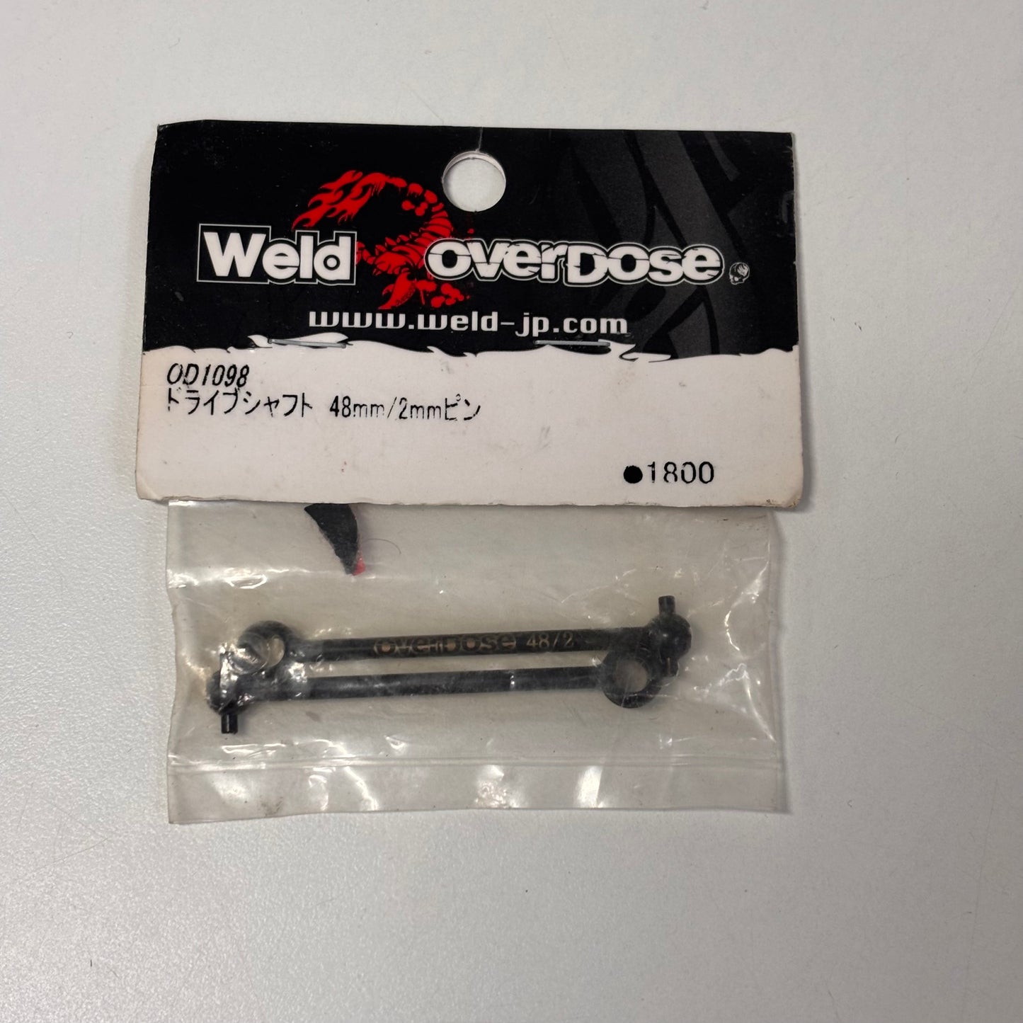 Weld Overdose OD1098 48mm 2mm Drive Shafts