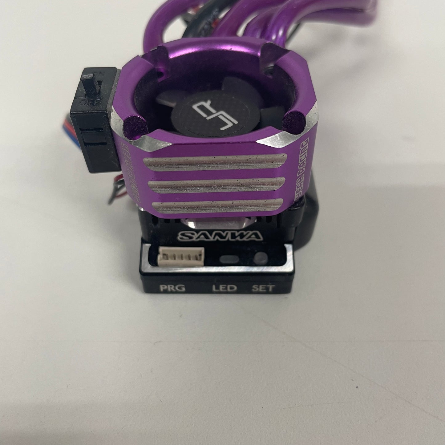 Sanwa Super Pro Vortex Gen 2 Brushless Programmable ESC Purple Alloy Fan