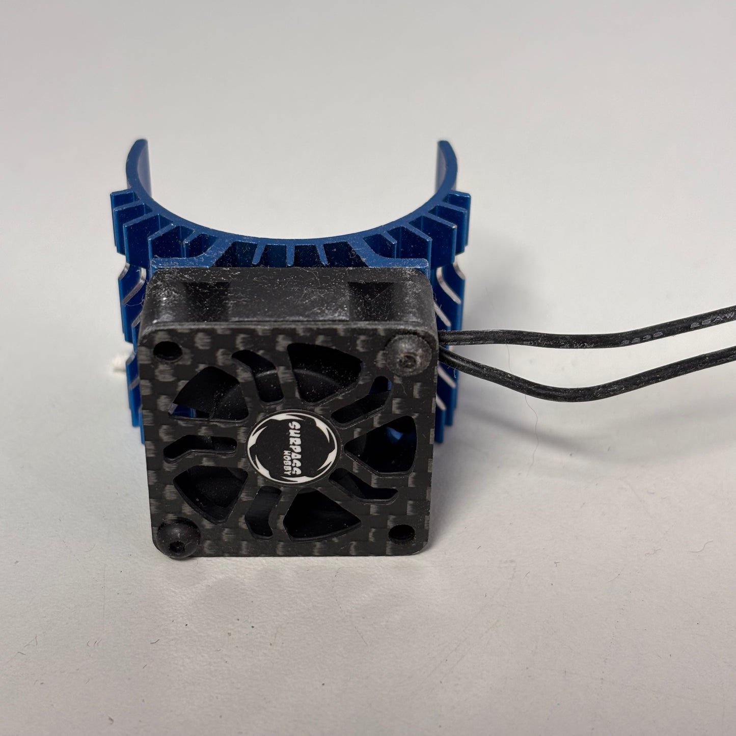Blue Alloy Motor Carbon Fan Surface Hobby