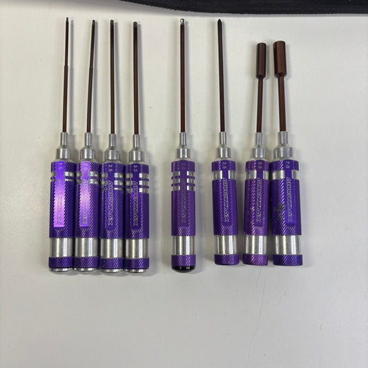 Arrowmax Tool Kit Purple Alloy 1.5-3mm Allen 5.5 & 7.0 Nut Driver 8x Total