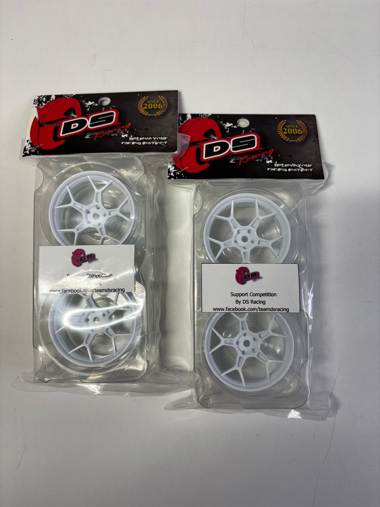 DS Racing White Wheels Offset 6/8 DF-5Y2-6W-SS 5Y