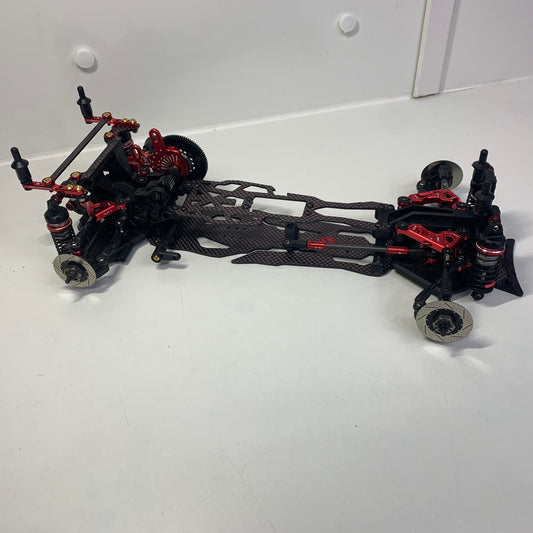 3Racing Sakura D6 Upgrded Red Carbon Alloy Chassis RWD