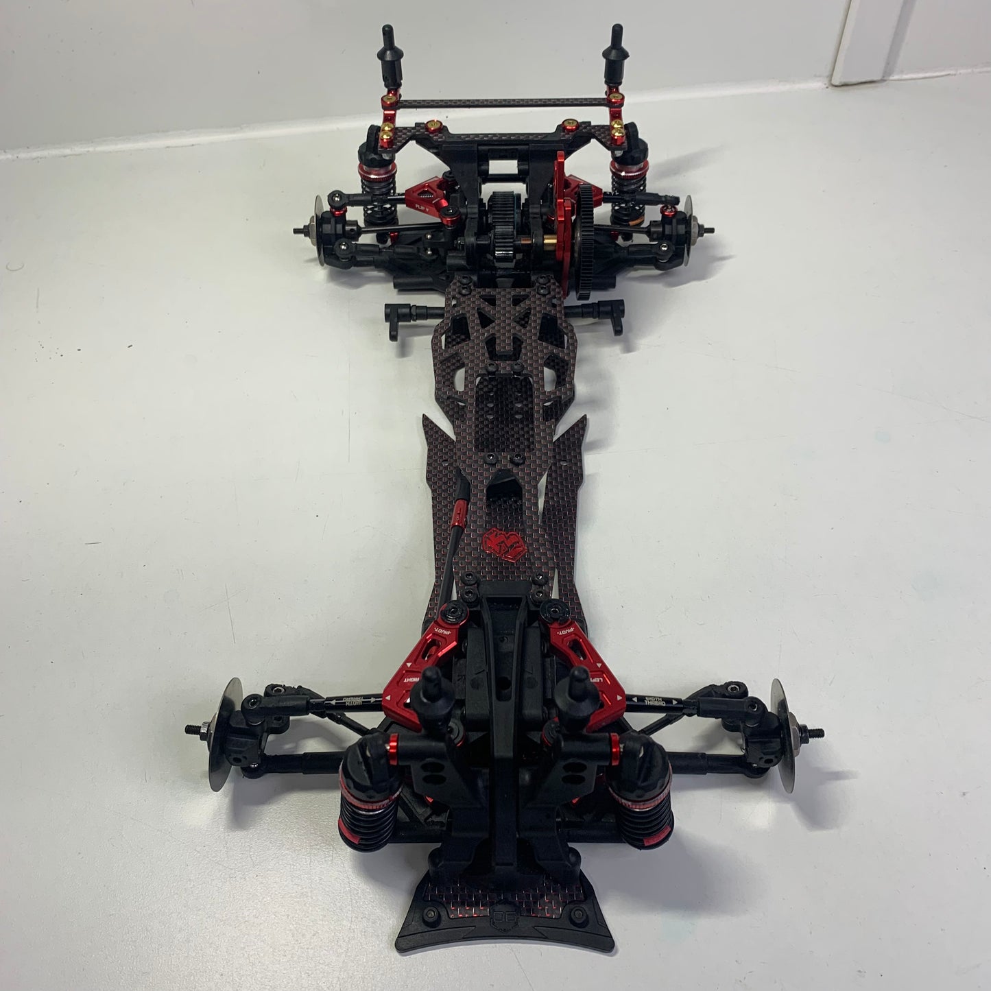 3Racing Sakura D6 Upgrded Red Carbon Alloy Chassis RWD