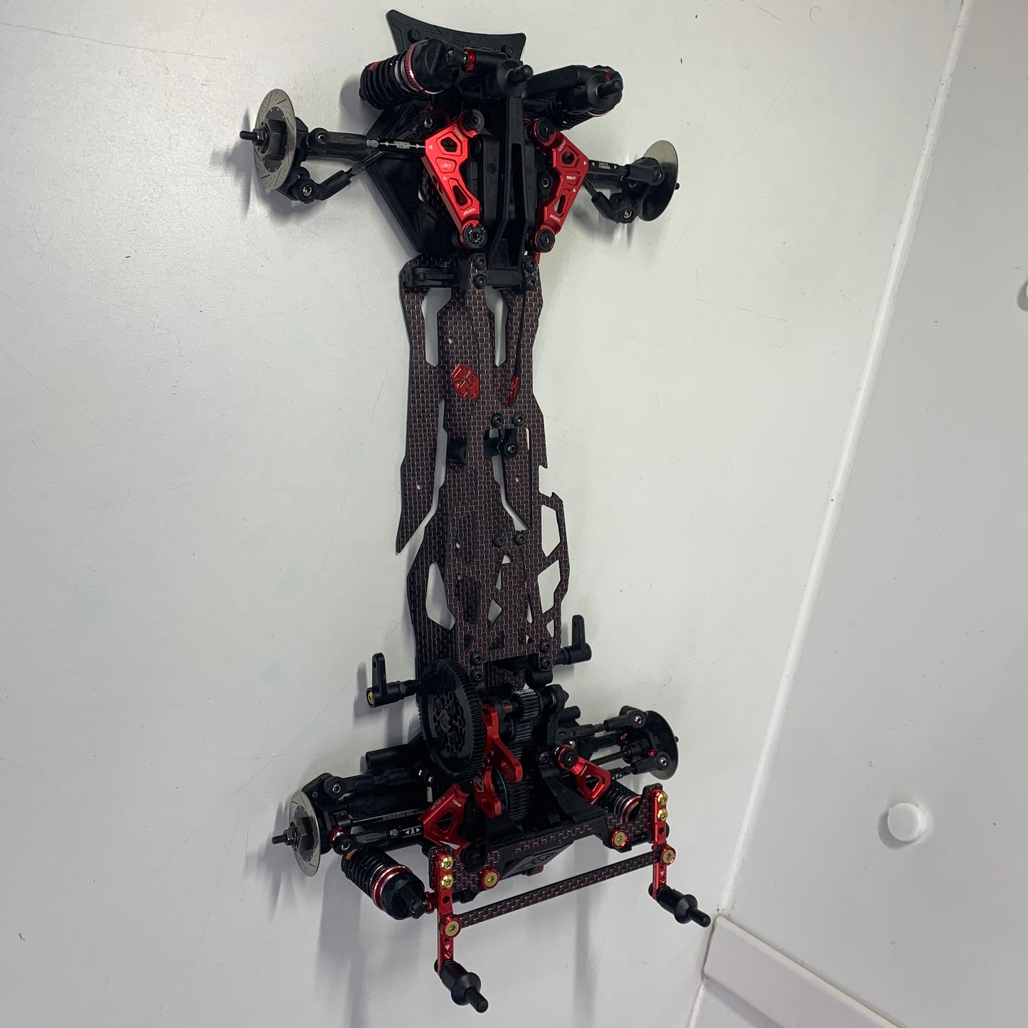 3Racing Sakura D6 Upgrded Red Carbon Alloy Chassis RWD