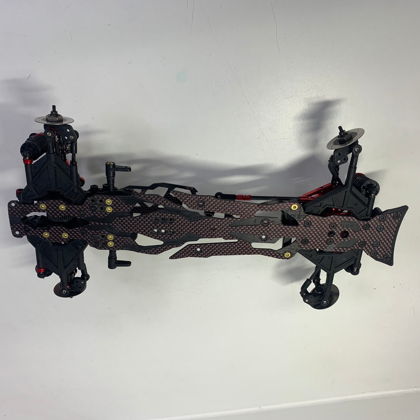 3Racing Sakura D6 Upgrded Red Carbon Alloy Chassis RWD