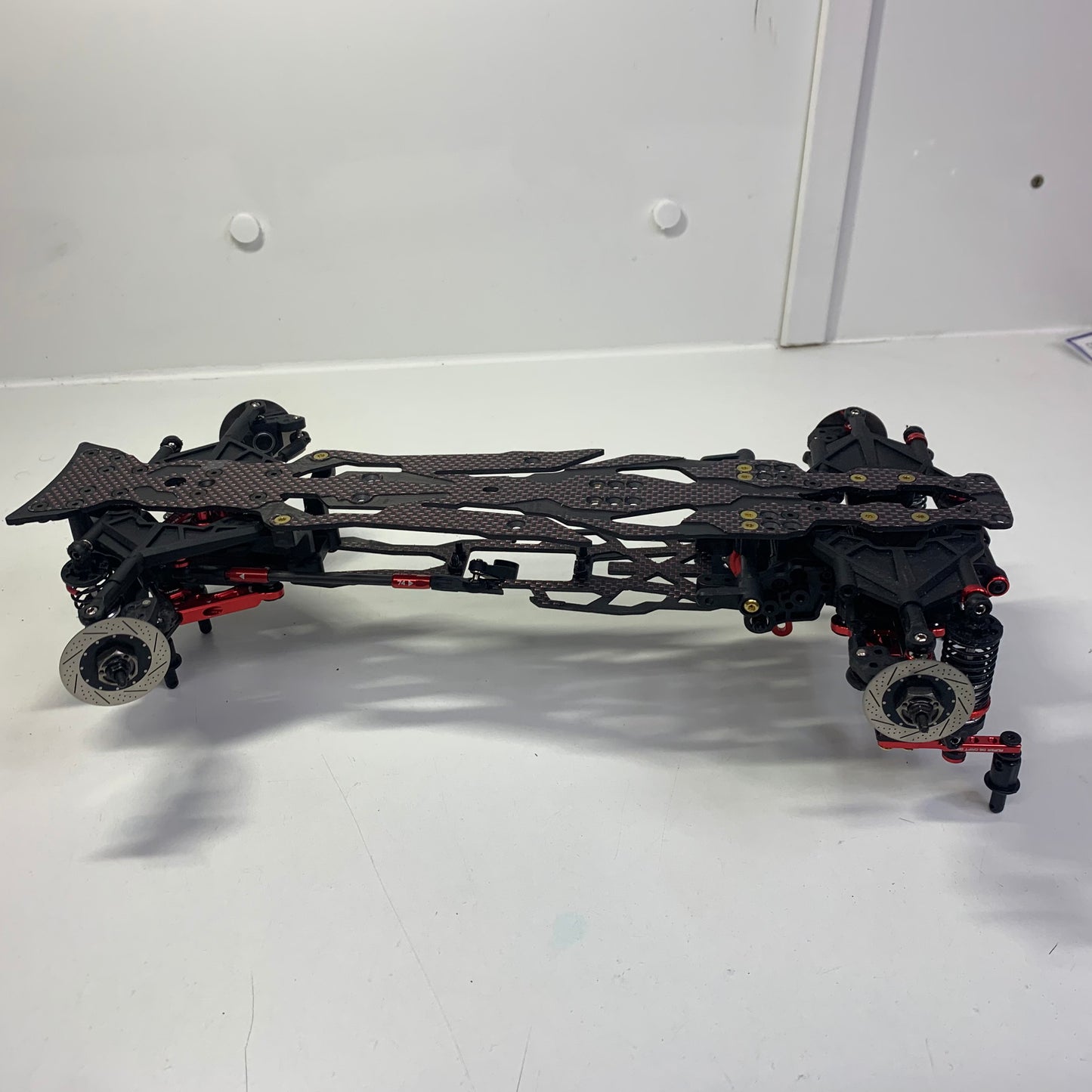 3Racing Sakura D6 Upgrded Red Carbon Alloy Chassis RWD