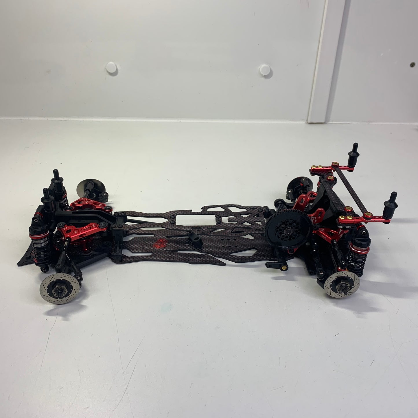 3Racing Sakura D6 Upgrded Red Carbon Alloy Chassis RWD