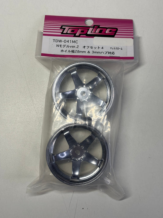 Topline Rays style 28mm Wheels Offset 3 Silver