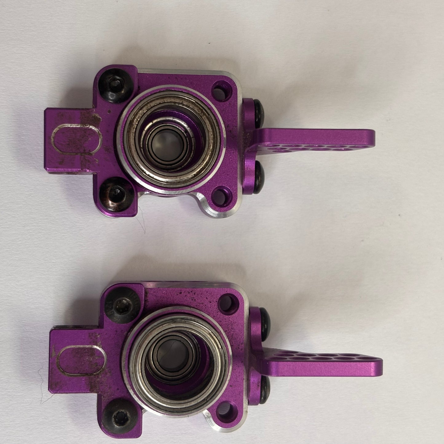 Rhino Racing Purple Alloy Rear Upright Hubs