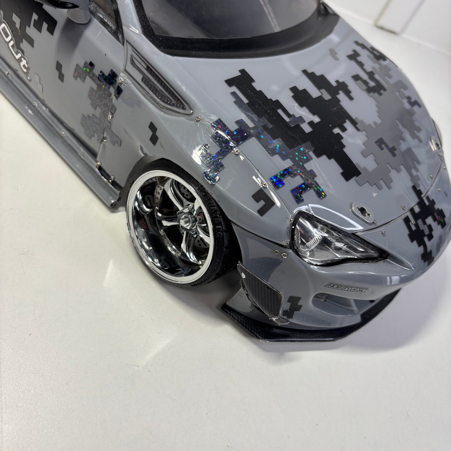 Toyota GT86 Digital Camo Bodyshell Overdose Wing
