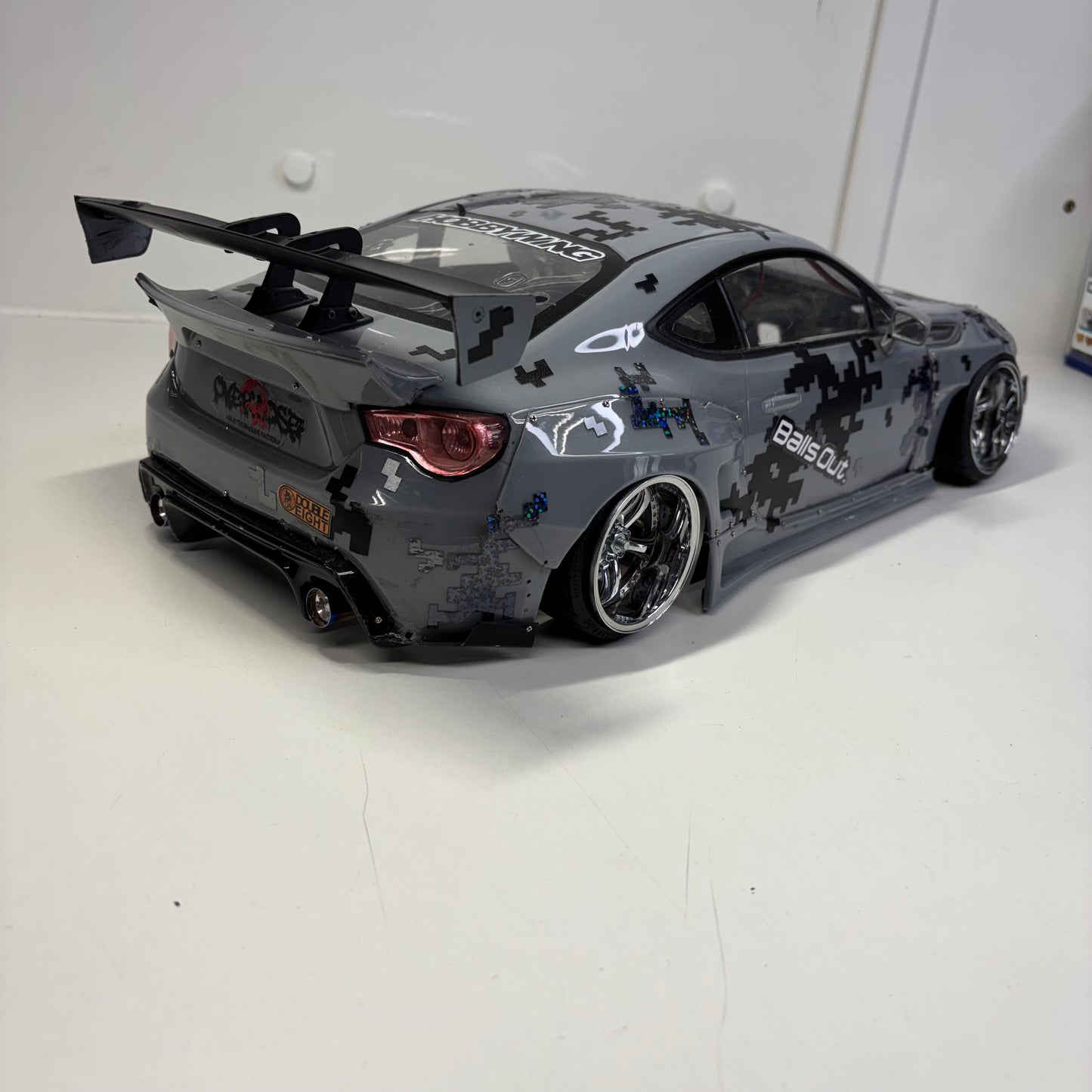 Toyota GT86 Digital Camo Bodyshell Overdose Wing