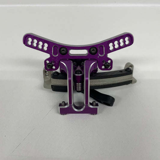 Genuine Yokomo Purple Slide Rack Bulkhead Set Up Shock Tower