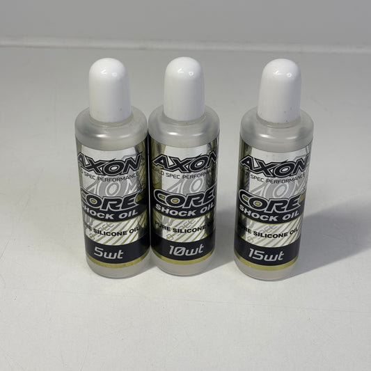 Axon Core Silicone Shock Oils x3 5/10/15wt 3/4 Full