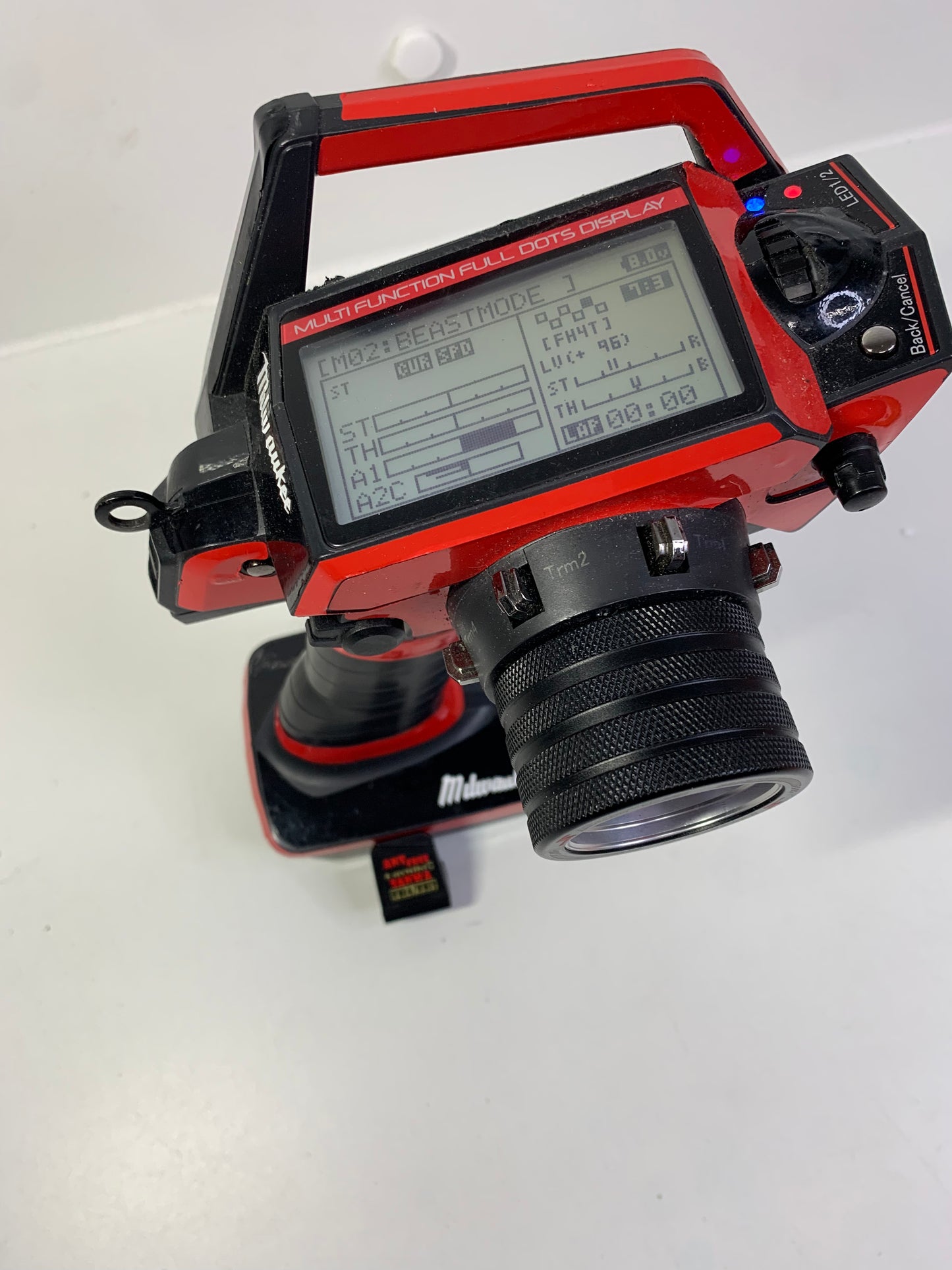 Sanwa MT4S Controller & Receiver Alloy SA3R Wheel Red Black