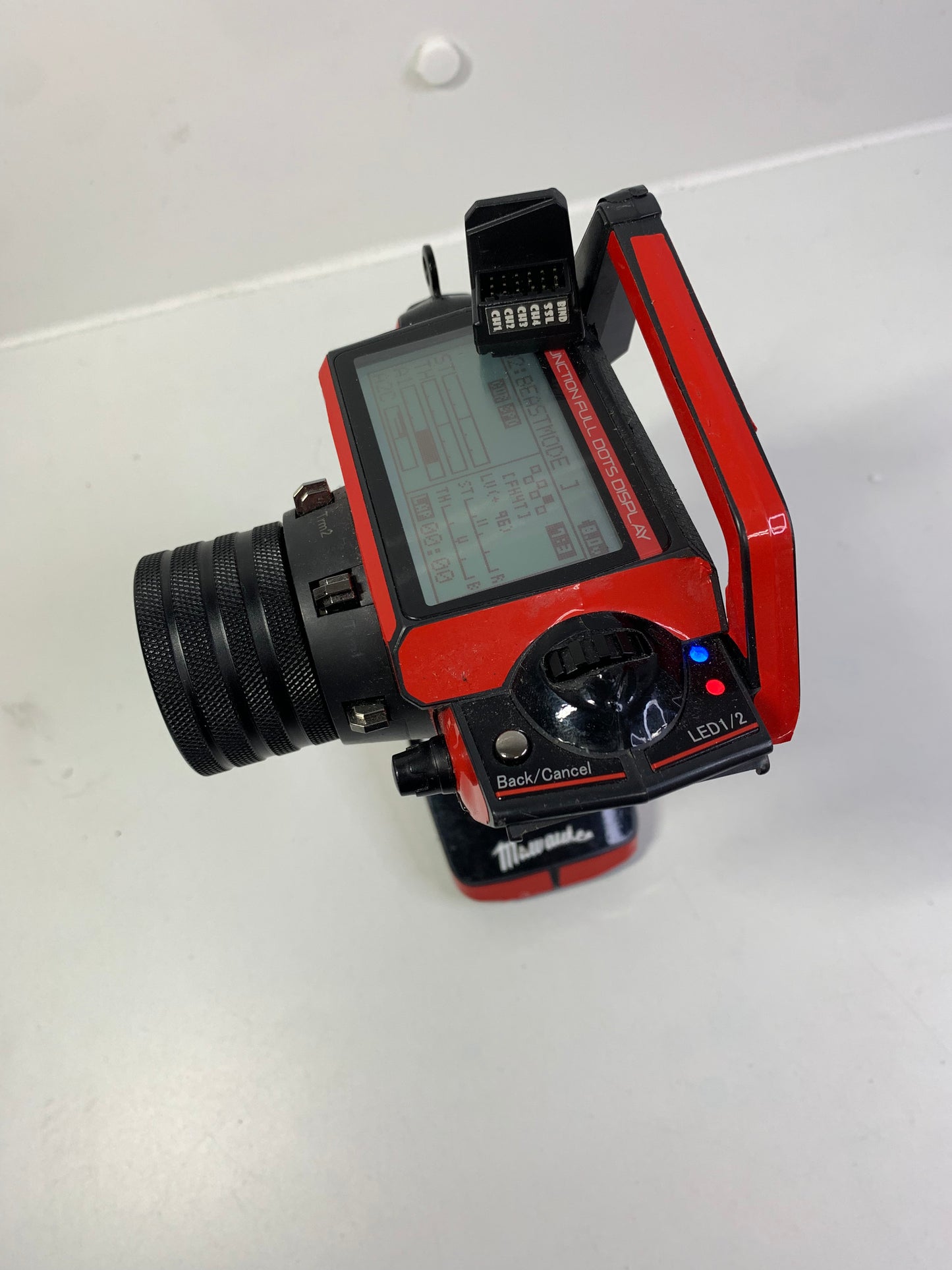 Sanwa MT4S Controller & Receiver Alloy SA3R Wheel Red Black