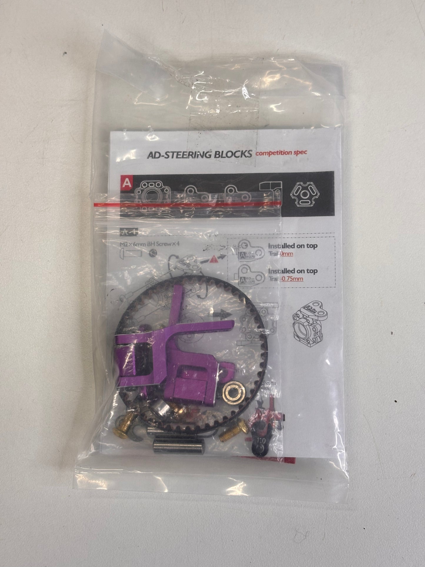Team AD RD2 RDX Black Purple Alloy Carbon Chassis RWD Carbon Fury